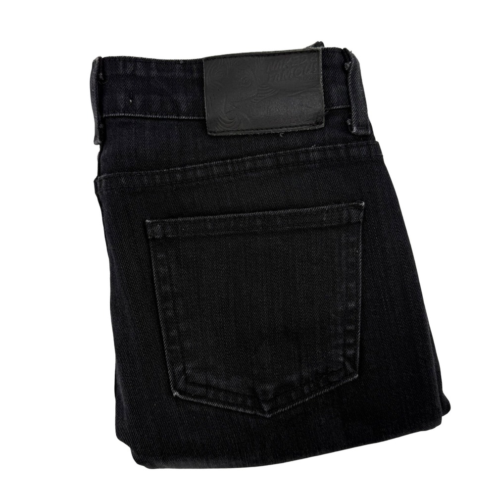 Naked & Famous The Skinny Black Power Stretch Raw Japanese Denim Jeans Womens 29